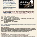poster for addiction presentation